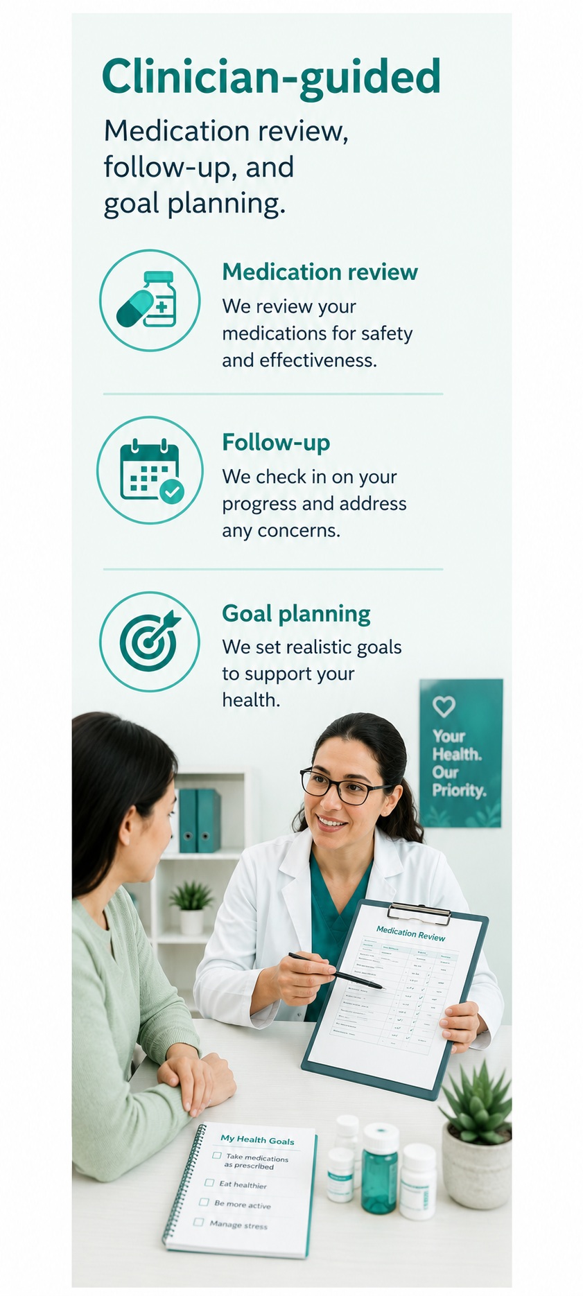 Patient on a video visit discussing a weight loss treatment plan