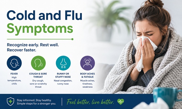 Cold and flu treatment information for online urgent care