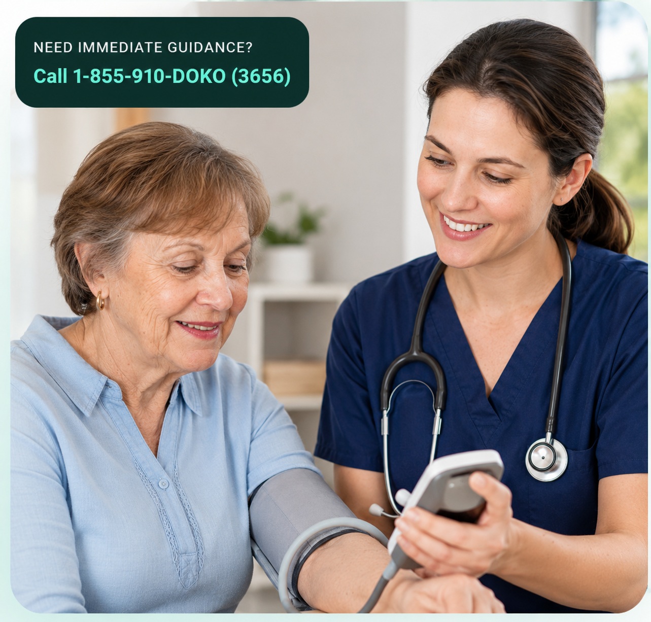 Healthcare professional guiding a patient during a virtual diabetes visit
