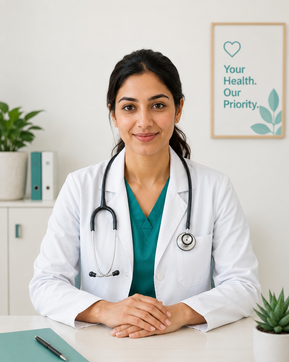 Medical provider reviewing treatment eligibility