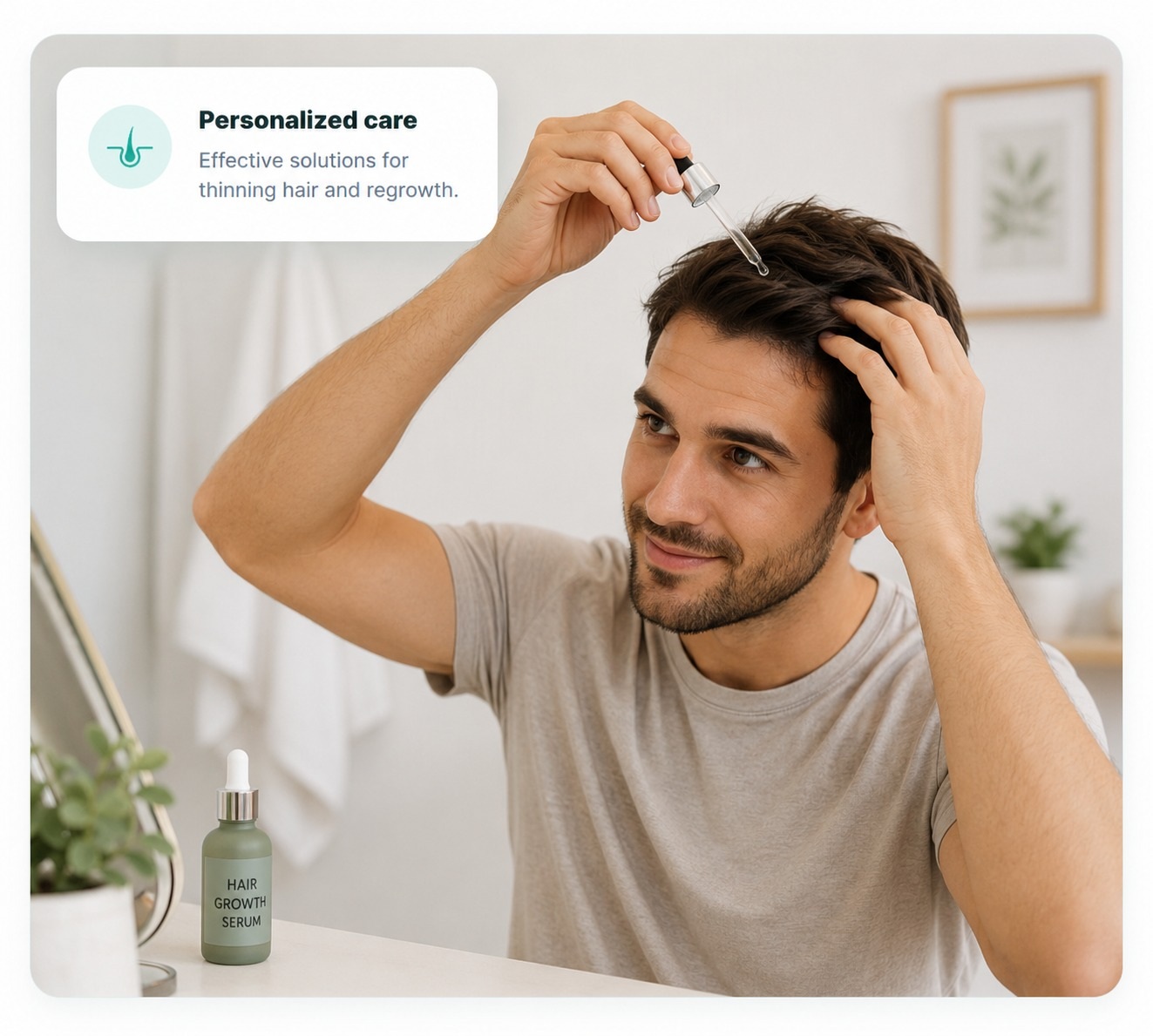 Private online review for hair loss concerns