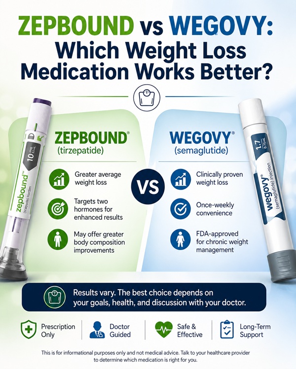 Zepbound vs Wegovy: Which Weight Loss Medication Works Better?