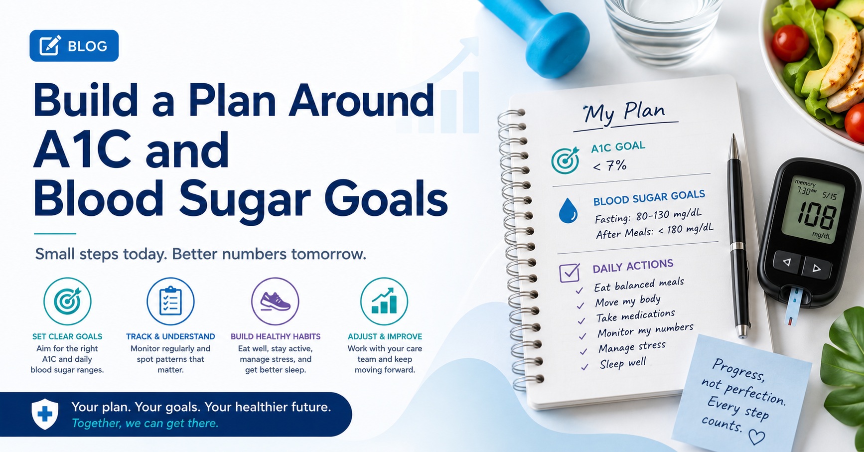 A1C management and blood sugar progress support